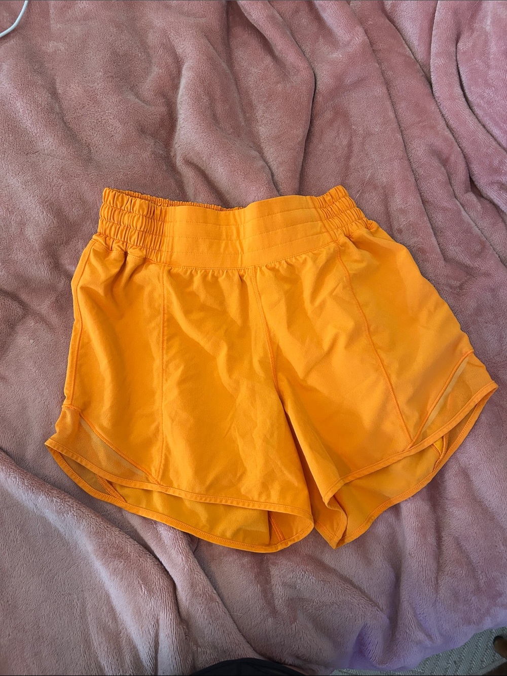 lululemon athletica Bright Orange Women's Athletic Shorts